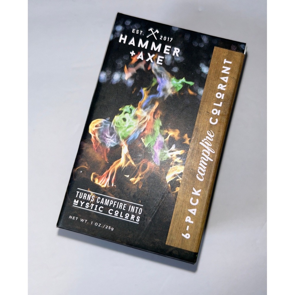 Hammer + Axe Campfire Colorant 6 Pack Color Changing Fire Packets Mystic‎ Flames